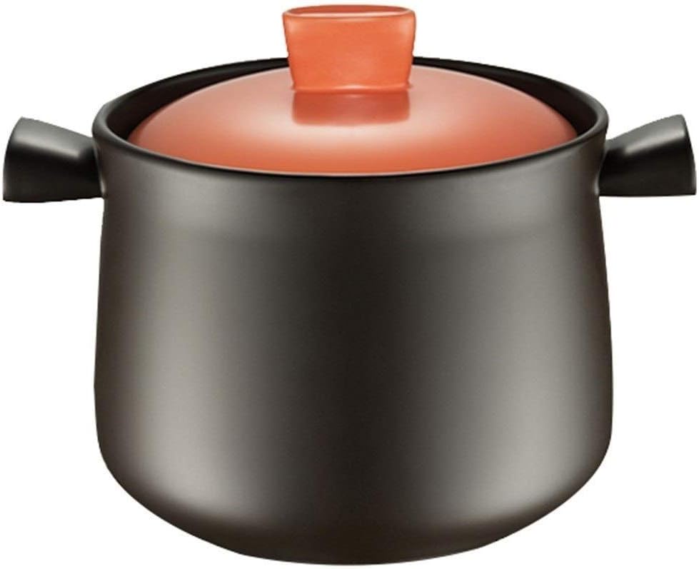 XUEXUDO Carote Stone-Derived Non-Stick Coating Casserole with lid Casserole Large-capacity Soup Pot For Household Use High Temperature Resistant Ceramic Casserole Cooking Stone Pot With Lid