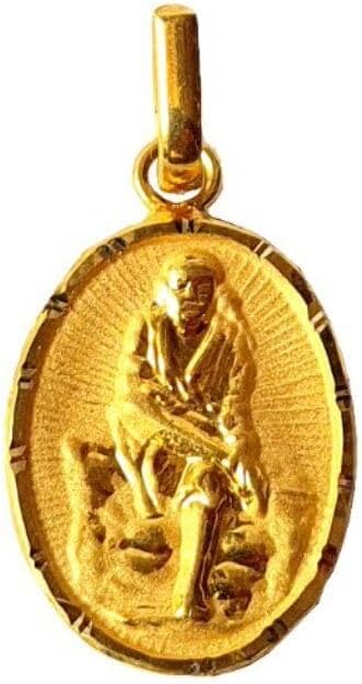 22K/18K Real Certified Fine Yellow Gold Beautiful Mens Pendant