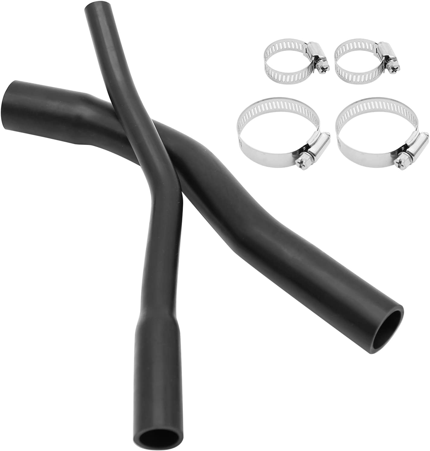 52100131AD 52100132AB Fuel Fill Vent Hoses with 4 Clamps Fuel Filler Hose Replacement for Jeep Cherokee XJ 1997-2001