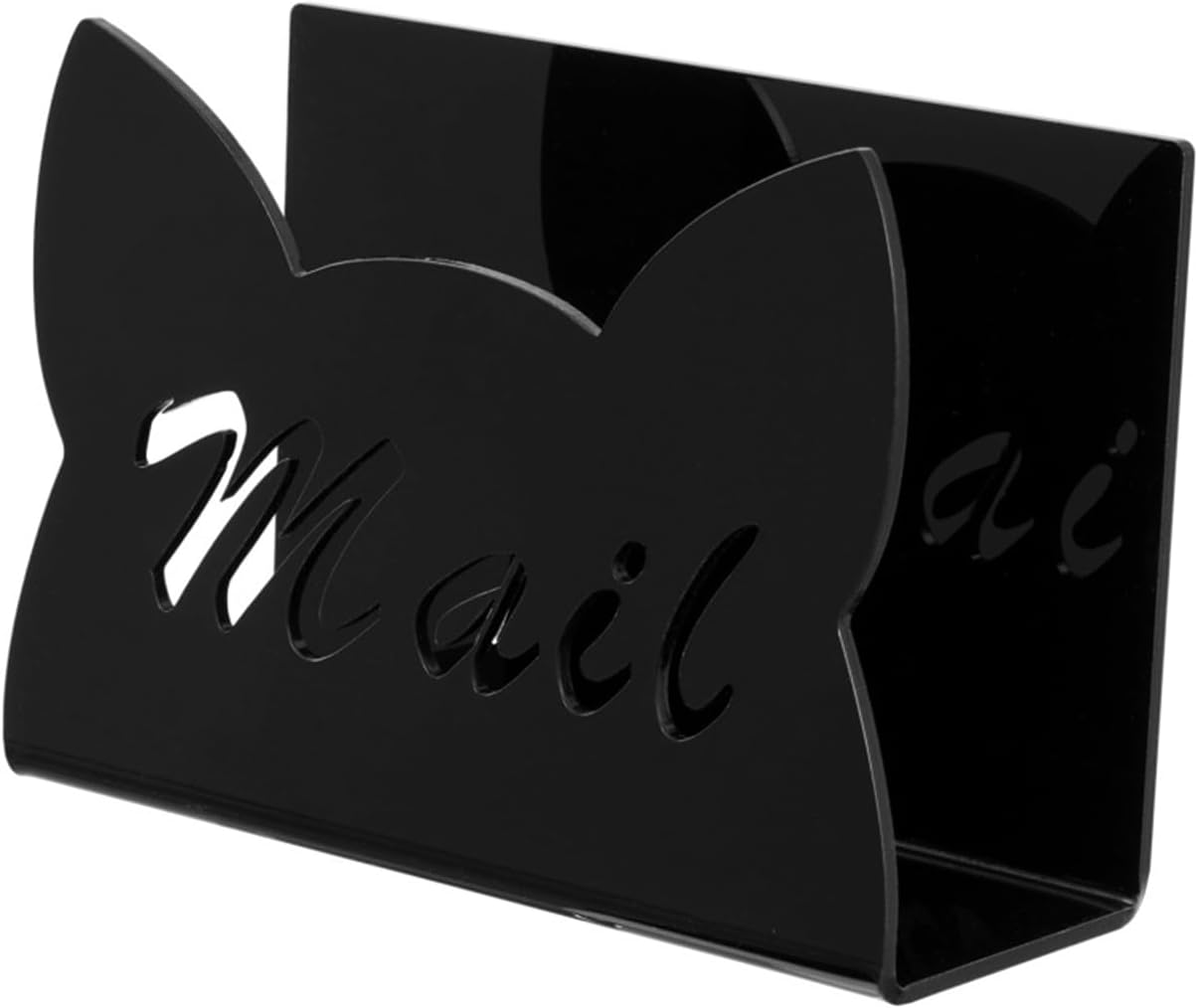 Xuancai Modern Cats Shape Document Sorter Desk Organiser Clear Acrylic Mail Holder For Countertop Office Supplies Acrylic Mail Cats Shaped Desk Organizer