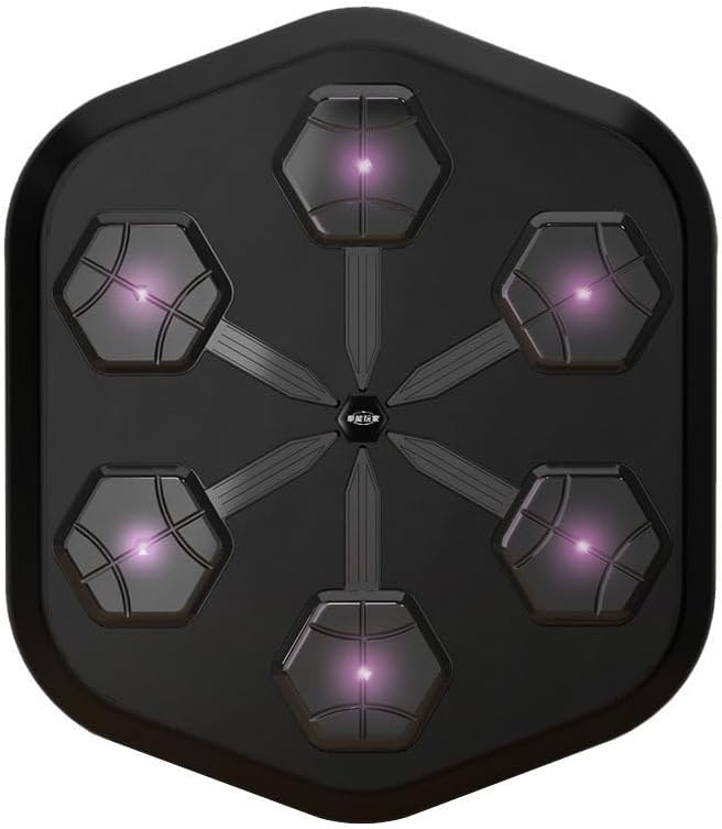 RAPLONC 2024 NEW OnePunch Boxing, V3 Music Boxing Machine Wall Mount, Bigger Panel Electronic Music Workout Machine with Boxing Gloves, Wall for Home Exercise Machine,Release Stress