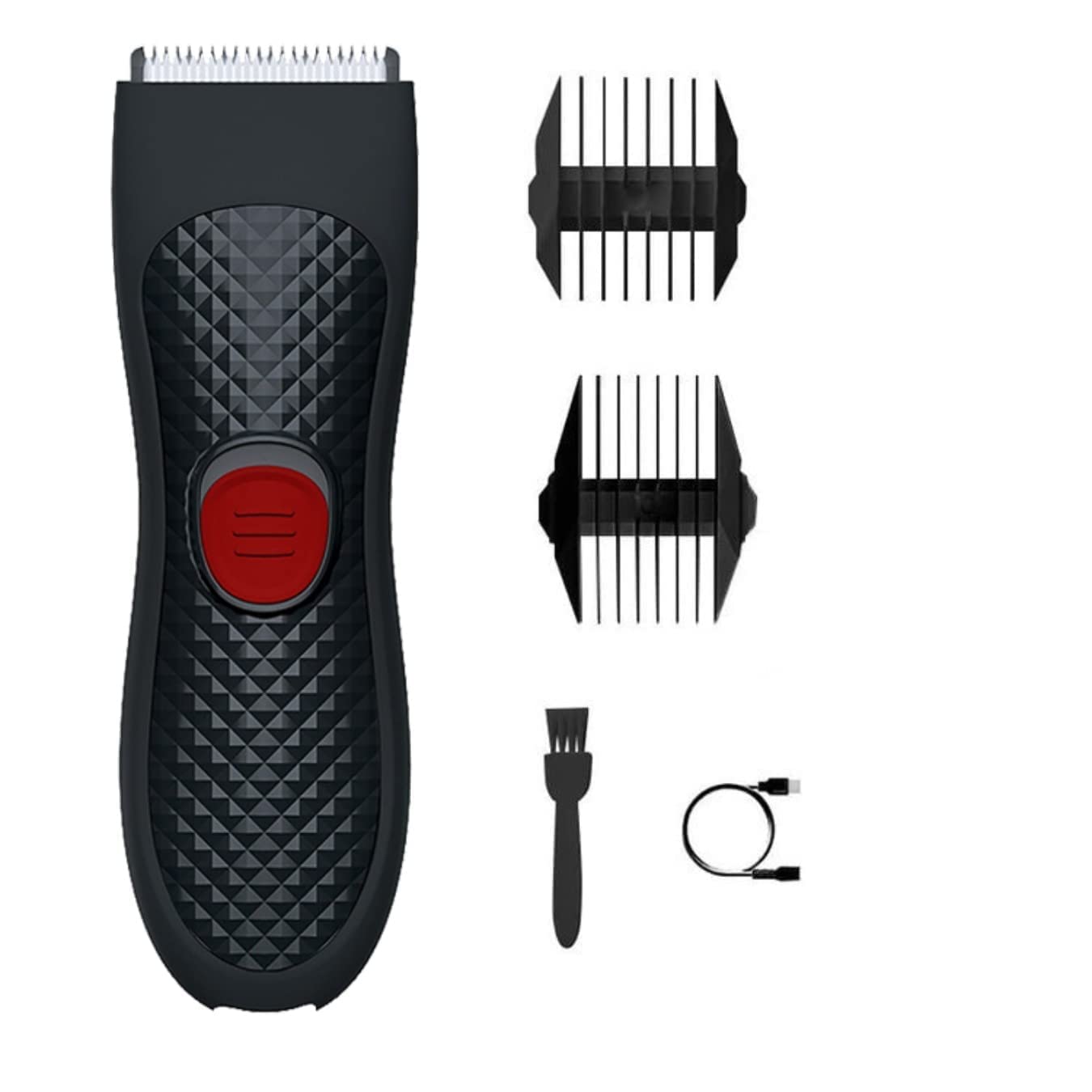 EBC Bodygroom – Showerproof Groin and Body Trimme Skin Safe Electric Groomer for Sensitive Areas, USB Rechargeable, 50-Min Battery, 3–12mm Combs