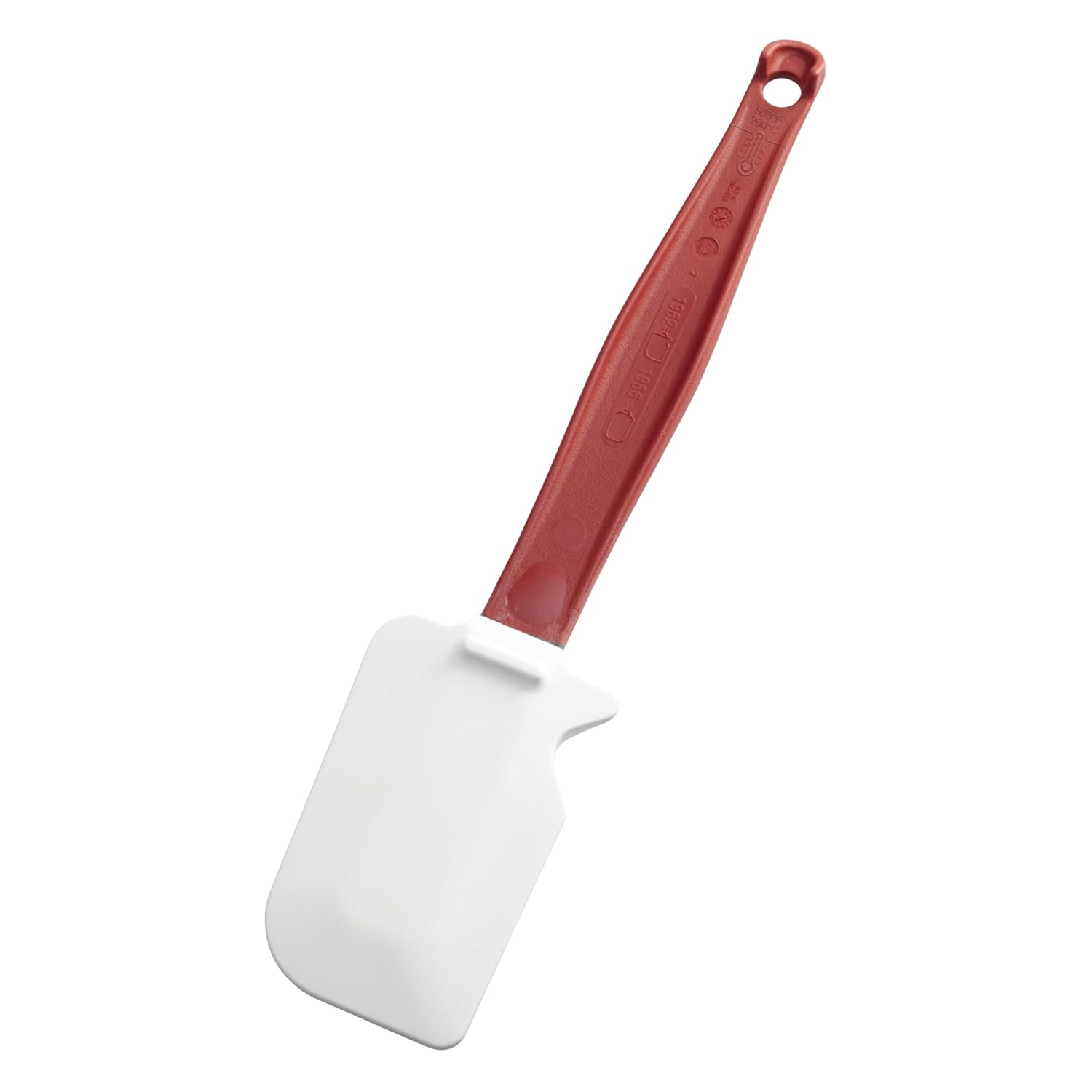 Rubbermaid Commercial Products FG1962000000, High-Heat Silicone Spatula, 24 cm, Red Handle
