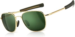 SUNGAIT Men's Military Style Polarized Pilot Aviator Sunglasses Bayonet Temples