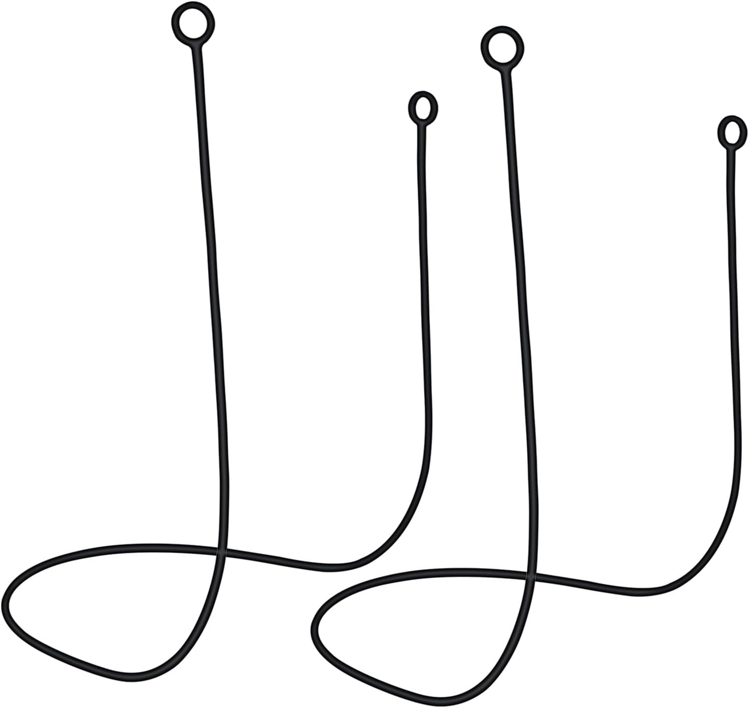 2 Pack Silicone Earphones Anti-Lost Straps Soft Safety Tug-Resistant Sports Earplug Lanyard Flexible Wire Cable Connector Cord Fits Any Wireless Bluetooth Earphones