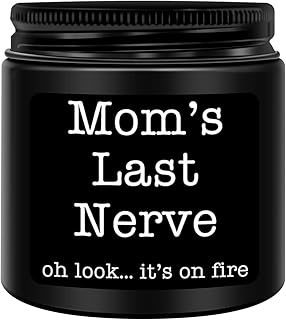 Homsolver Gifts for Mom,Unique Mom Gifts,Mothers Day,Valentines,Birthday Gifts for Mom from Daughters,Son,Lavender Scented Moms Last Nerve Candles