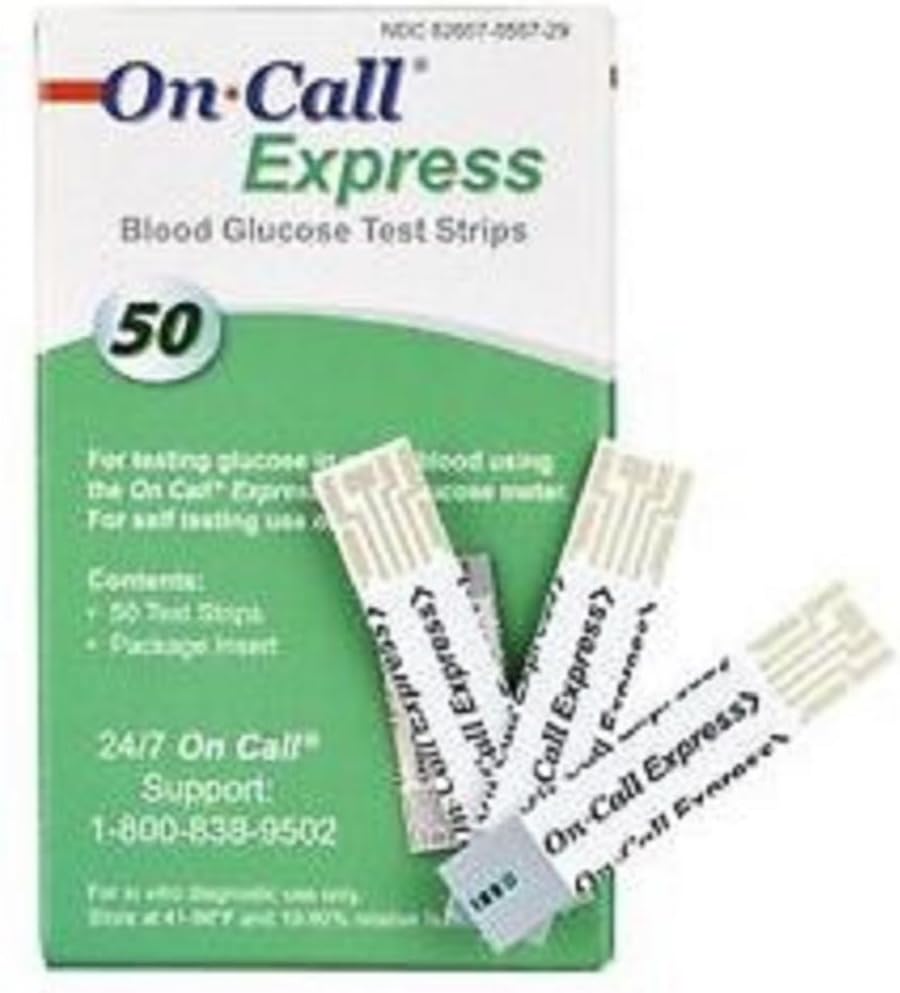 On Call Express Blood Glucose Test Strips Bundle Deal (300)