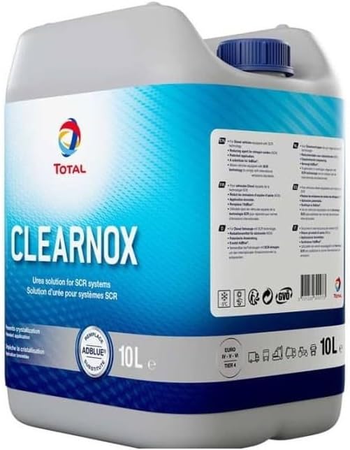 TotalEnergies AdBlue Total Clearnox 10 Litre Canister | Adblue Total Additive for Exhaust Gas Treatment in Diesel Vehicles