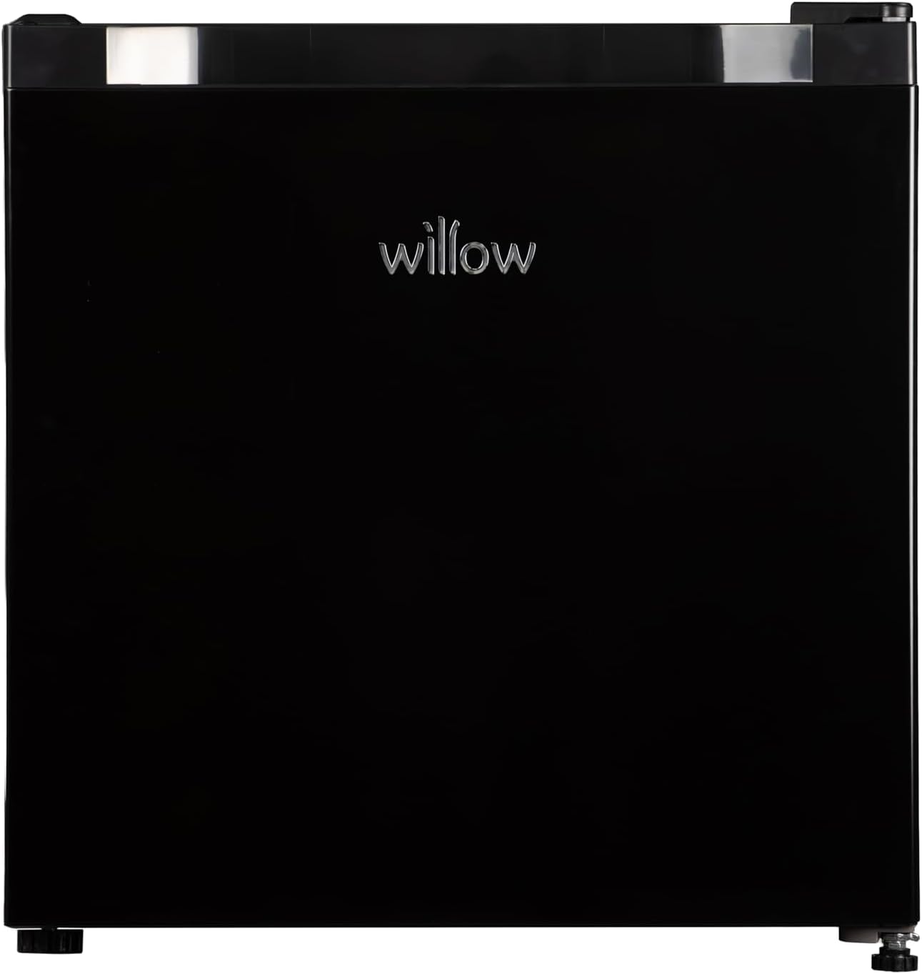 Willow WMF46B 46L Mini Tabletop Fridge with Adjustable Thermostat, Reversible Door - Black