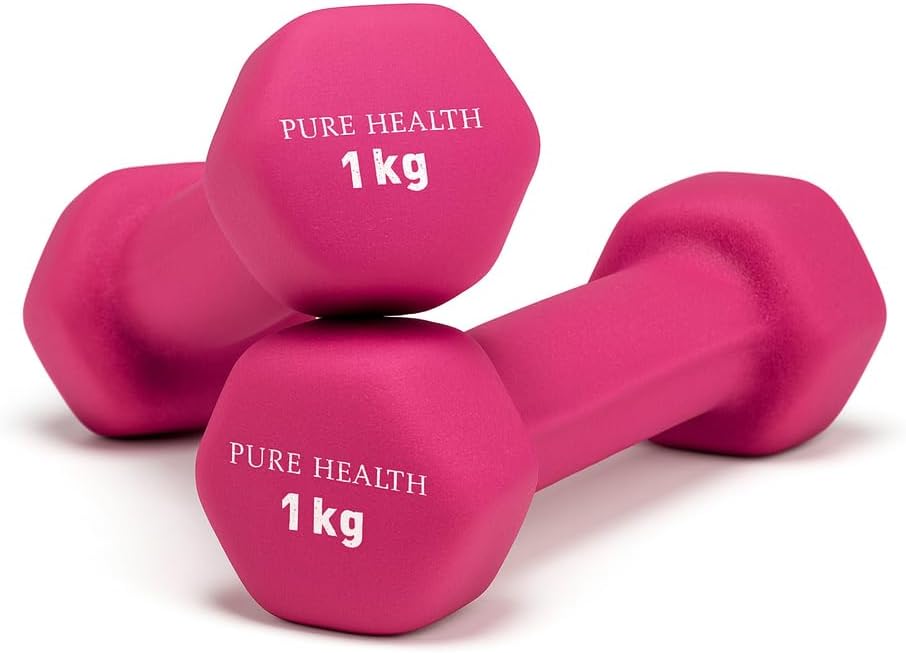 Neoprene Dumbbell Hand Weights Pair Home Exercise for Women Men Arm Pilates Dumbbells in 1kg 1.5kg 2kg 3kg 4kg 5kg 8kg 10kg Set