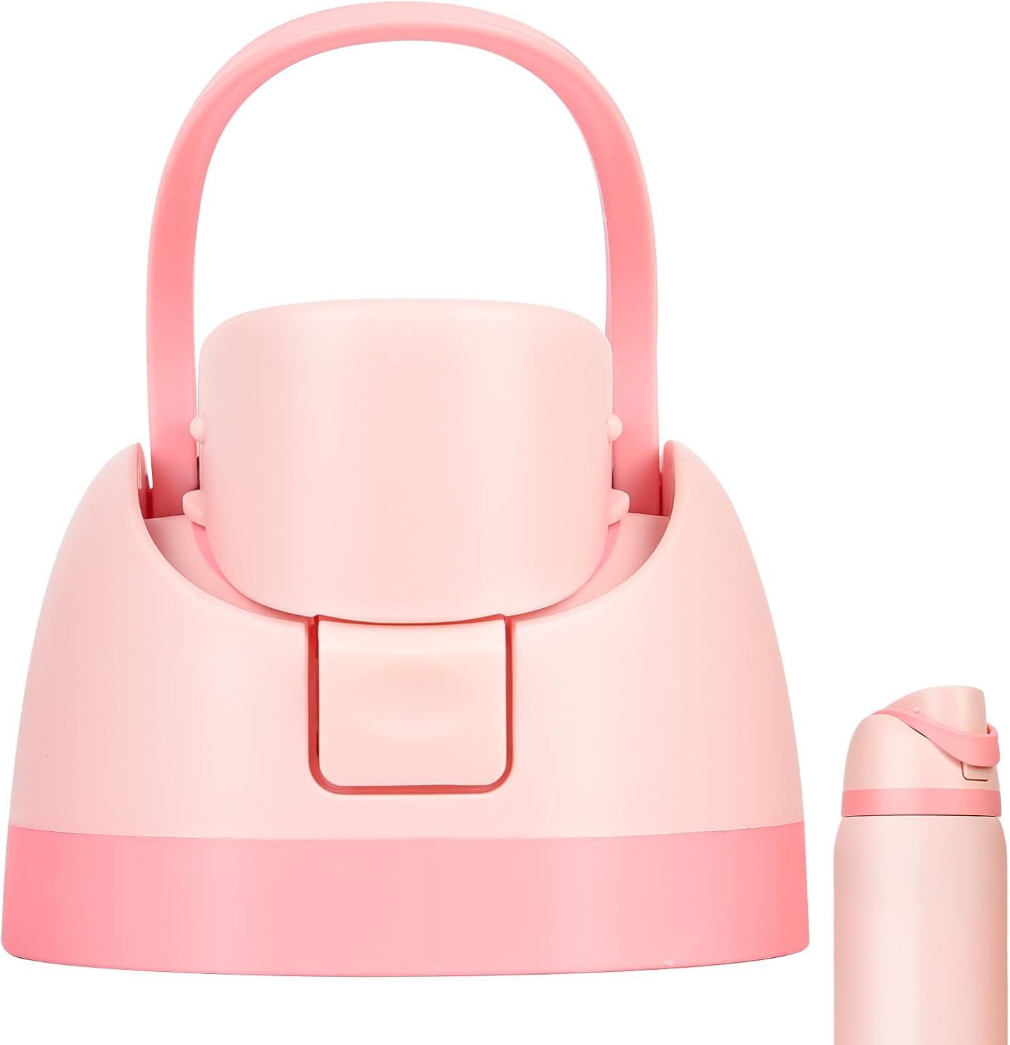 Replacement Cap for Owala Freesip Bottle, Replacement Accessories for Owala Free Sip, One Button Water Bottle Top Lid Compatible with OwalaCup 16oz 24oz 32oz 40oz, BPA-Free, No Water Leakage, Pink