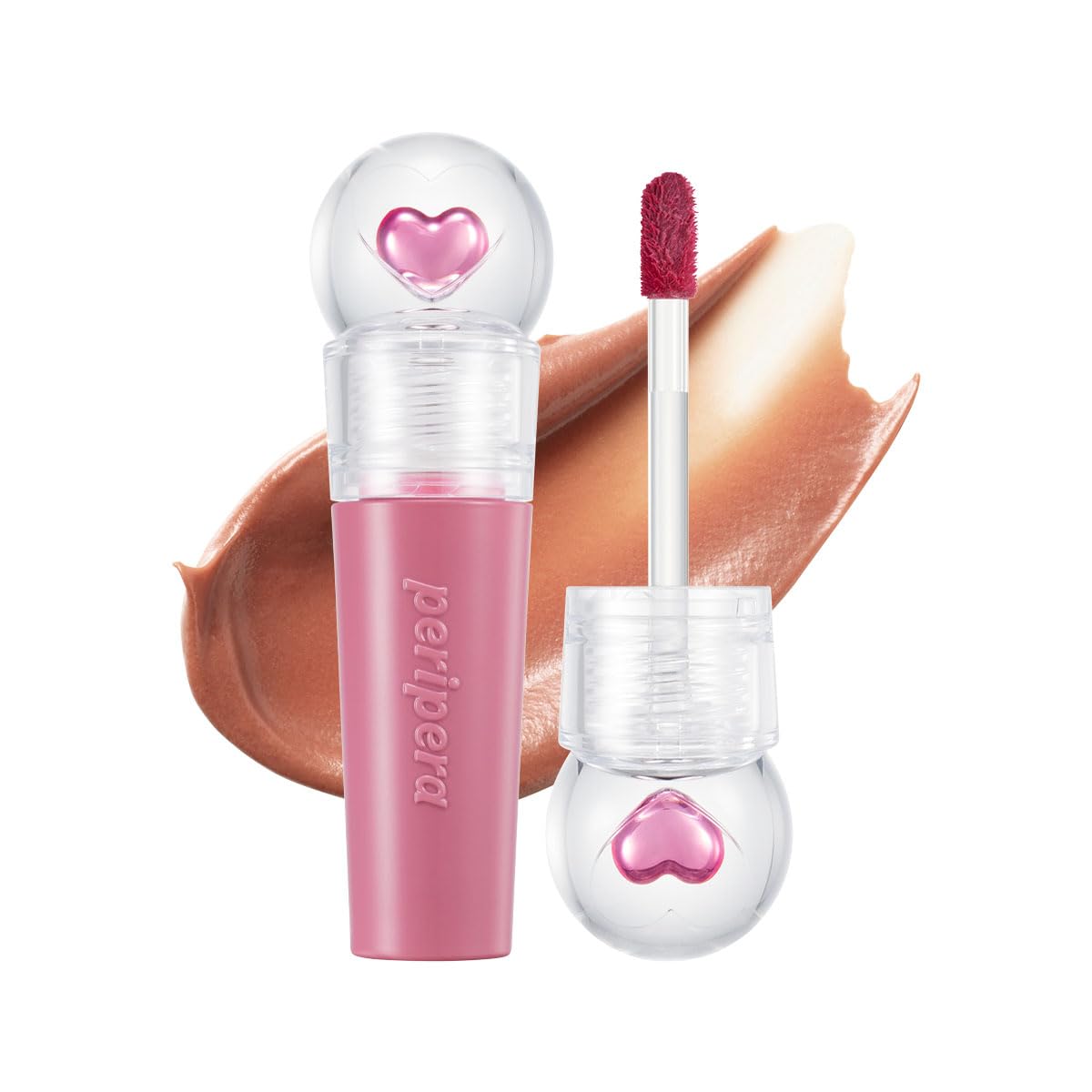 Peripera Ink Jellable Tint, Lip Stain, Korean Lip Tint, High Pigment Color, Longwear, Weightless, Moisutizing, Hydrating (013 Beige Balance)