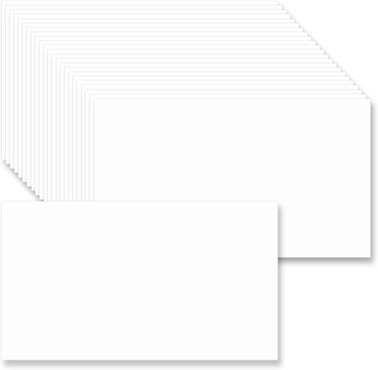 2 x 3.5 Blank White Business Cards Set of 200 - Small Plain White Cards - Create Business Cards, Thank You Packaging Insert, Gift Favor Tag, Paper Craft - Stamp, Write, Draw, DIY Card Making