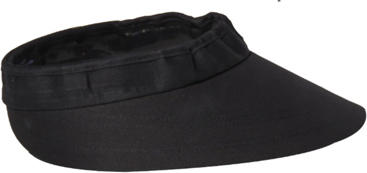 Original 4.5” Sun Visor | Helmet Sun Protection Visor with Patented Gripper System | One Size Fits All | Ideal for Horseback Riding, Biking, Golfing | Mens and Womens Visor Hat | Black
