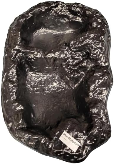 PondH2o Small Pond Watercourse 2 Pools, Lightweight Black PVC Water Garden Pond Waterfall Spillway Outdoor Water Feature for Garden, Pond, and Backyard, No Hose Connections