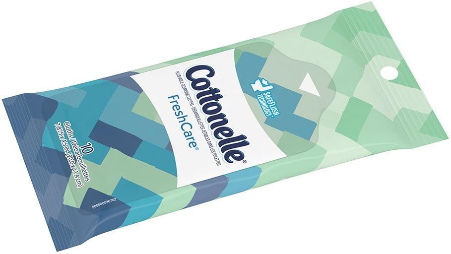 Cottonelle Fresh Care Flushable Wipes - Travel Pack, 10 Wipes
