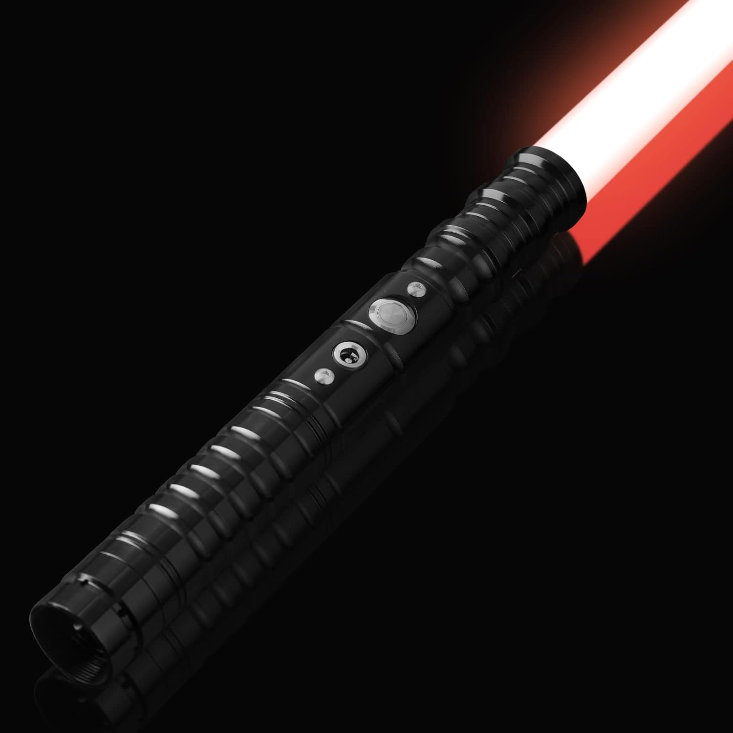 InLoveArts Lightsaber with Sound Effect RGB 7 Colours Changeable FX Lightsaber 63cm Long Rechargeable Portable Light Saber Sword Toy with Metal Hilt for Kids, Adults, Costume Party, Cosplay