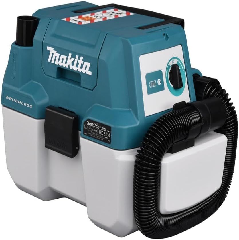 Makita DVC750LZ 18V Li-ion LXT Brushless L-Class Vacuum Cleaner - Batteries and Charger Not Included, Blue