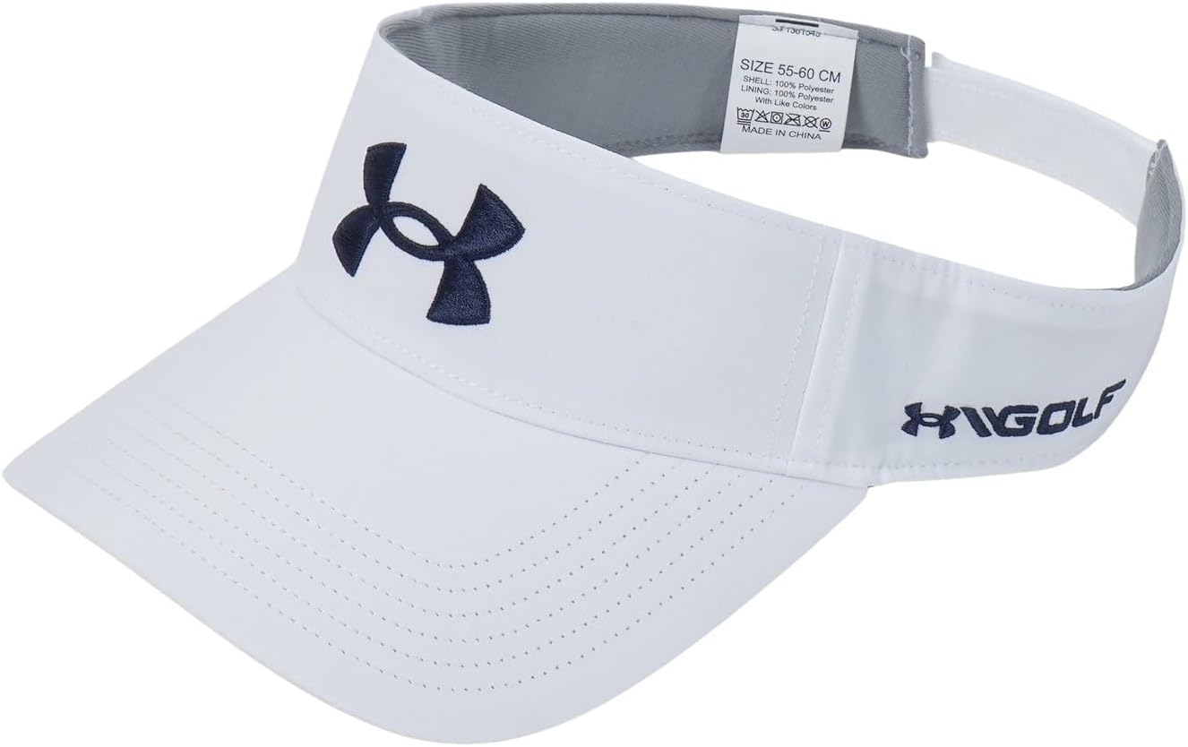 Under Armour Mens 2024 Golf95 Lightweight Adjustable Durable Woven Sun Visor