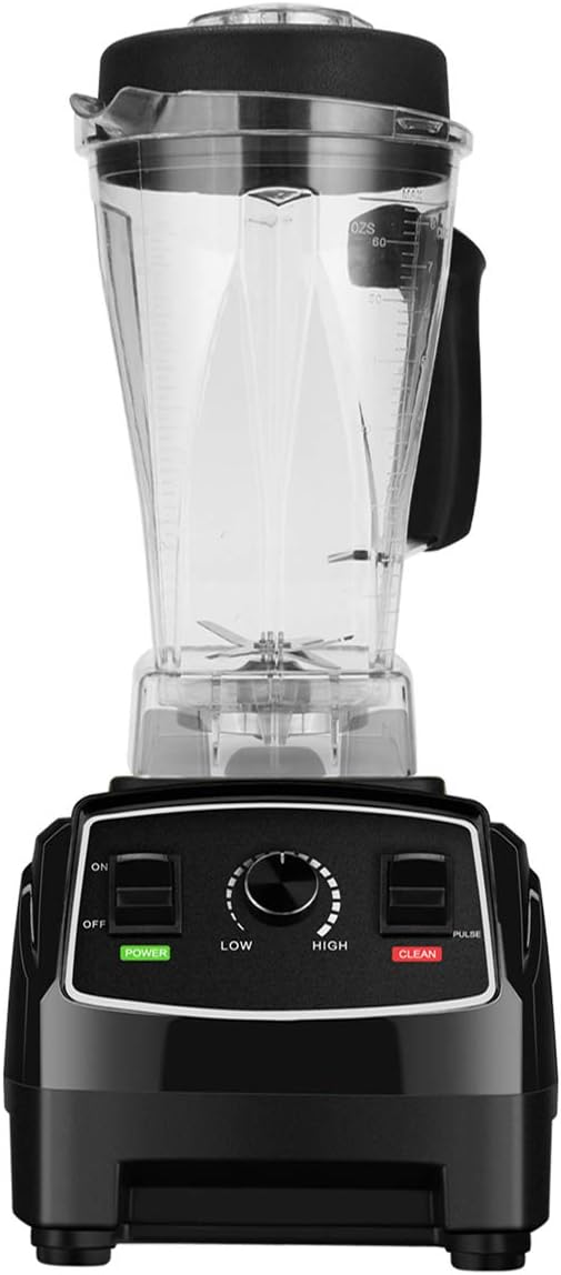QREZ Professional Countertop Blender, Blenders for Kitchen Food Processor Kitchen Blender Food Mixer 2200W Smoothie Maker 2000Ml Multifunctional Blender for Smoothies And Milkshakes,Black