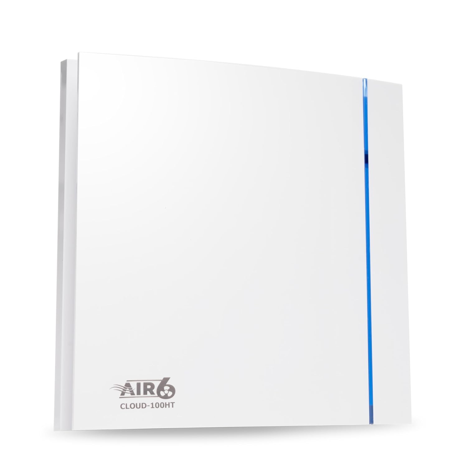 AIR 6 Cloud-100T Silent Yet Powerful Bathroom Extractor Fan with Timer | Delivering 26.5l/s (95m3/h) | Wall or Ceiling Mounted Fan | White | IP45 | For 100mm /4" ducting