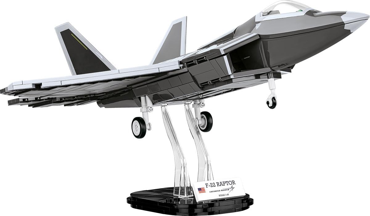 COBI Lockheed F-22 RAPTOR, Black & White, standard size