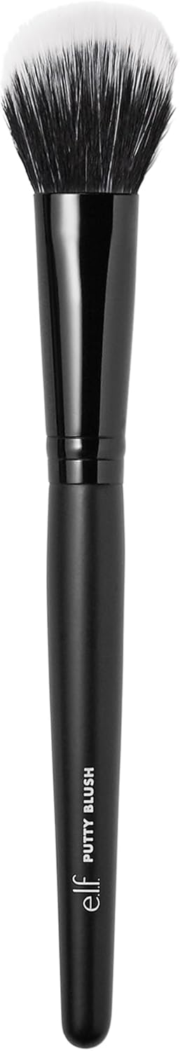 e.l.f. Putty Blush Brush, Vegan Makeup Tool, Flawlessly Applies Putty & Cream Formulas, Creates Airbrushed Effect