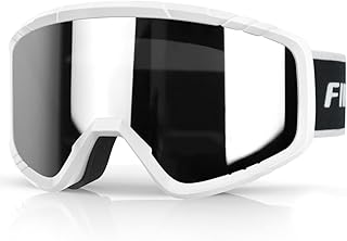 findway OTG Ski Goggles, snow/Snowboard Goggles for Men, Women Youth [Upgraded] Fit for All Helmet - Anti fog & glare & UV