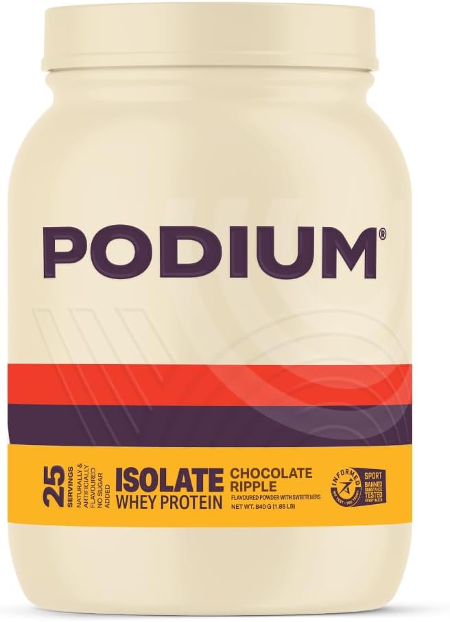 Podium Nutrition, Whey Protein Powder, Chocolate Ripple, 25 Servings, 25G Protein Per Serving, Gluten Free
