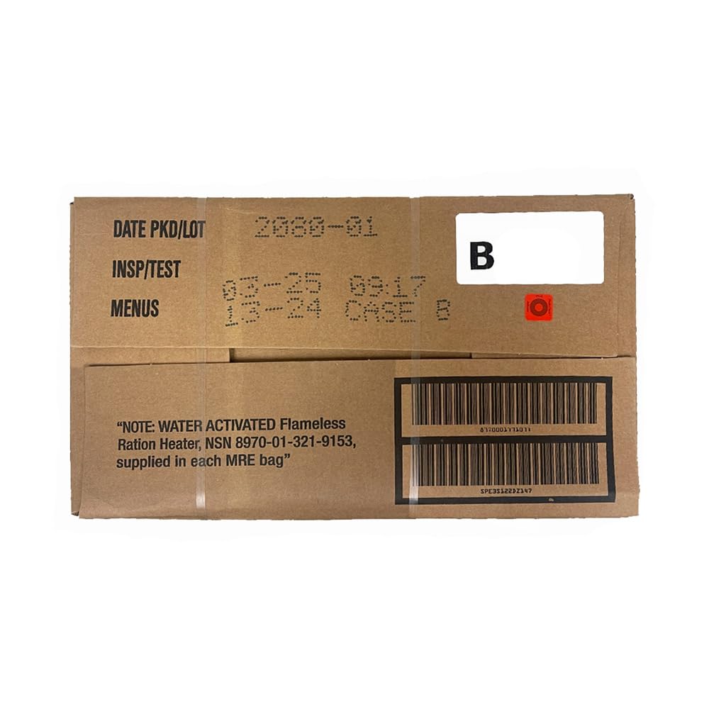 U.S. MRE Variety Pack of 12, A or B Case Random