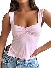 Trendy Queen Womens Crop Tank Tops Cute Backless Tops Going Out Outfits Y2k Summer Trendy Clothes Basics Clothing