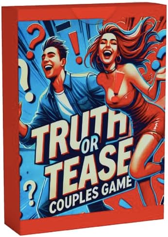 JB UK TRUTH OR TEASE: Couples Game – Spicy Dares & Questions Card Game for Date Night, Romantic Fun for Boyfriend, Girlfriend, Husband, Wife – for Valentine’s Day, Anniversaries