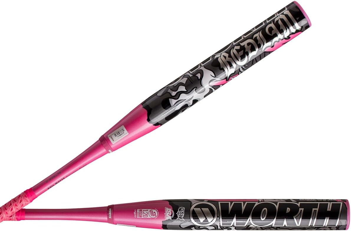 Worth | 2025 | Bedlam Slowpitch Softball Bat | USSSA | 13.5" Barrel | Balanced | 2-Piece
