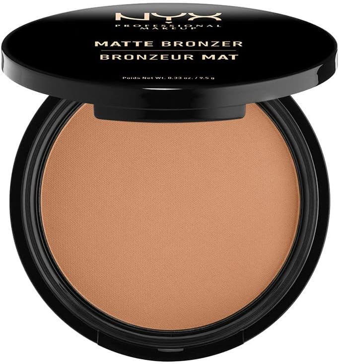 NYX Professional Makeup Matte Body Bronzer, Pressed Powder, Shimmer Free, Vegan Formula, Light