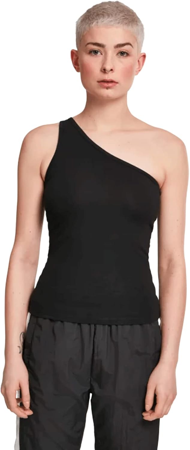 Urban Classics Women's Ladies Asymmetric Top Cami Shirt