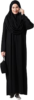 ihvan online Muslim Dresses for Women, Prayer Dress, Islamic Hijab Abaya, One-Piece Long Sleeve Islamic Prayer Dress