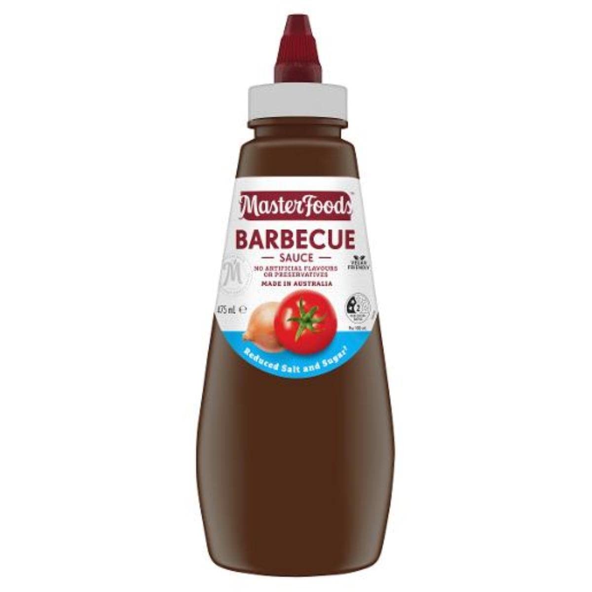 Masterfoods Barbecue Sauce, Reduced Salt & Sugar, 475ml