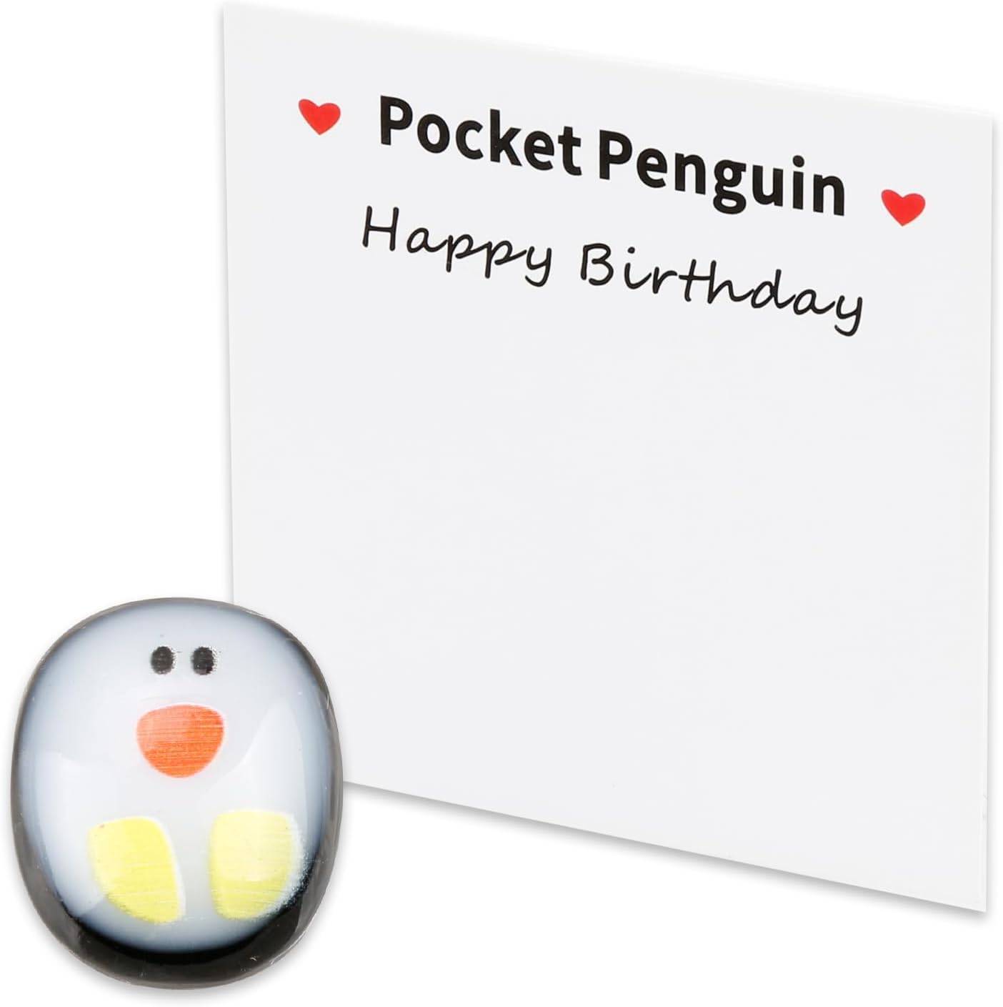 Pocket Penguin - Miniature Adorable Penguin Animal Decoration, Keepsake Ornament to Carry in Your Pocket, Encourage Friends and Loved Ones for Birthdays and Weddings