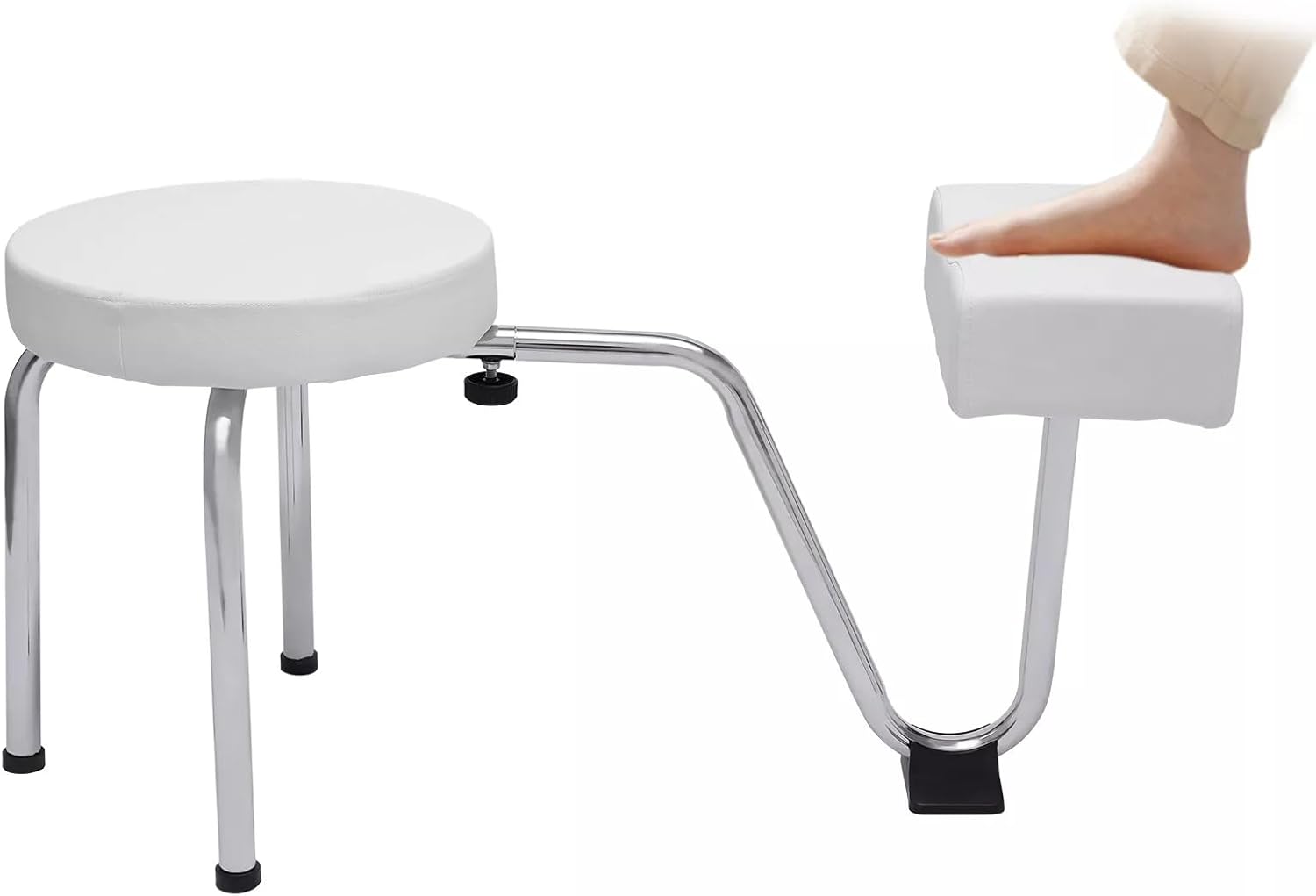 Portable Salon Spa Pedicure Stool, Foot Rest Chair, Height Length Adjustable,Portable Foot Rest for Nail Beauty Equipment Supplies