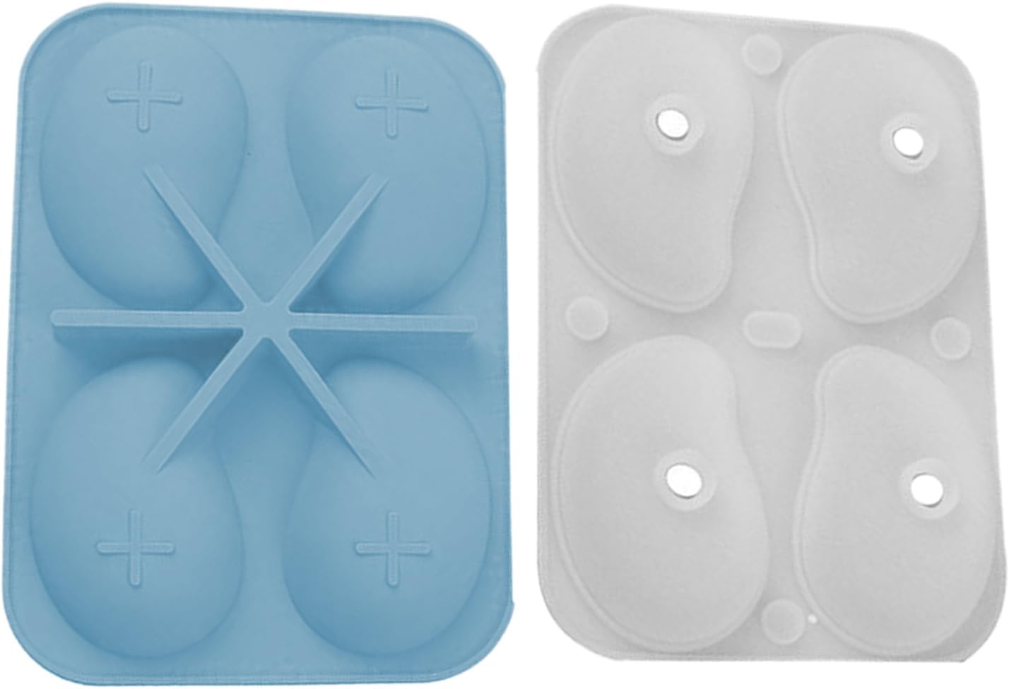 Mousse Molds Silicone - Pudding Mould Mango Shape 3D | 4-Cavity Easy Demoulding Cake Moulds for Jelly Pudding Chocolate Home Kitchen Cooking Class Instructors Wedding