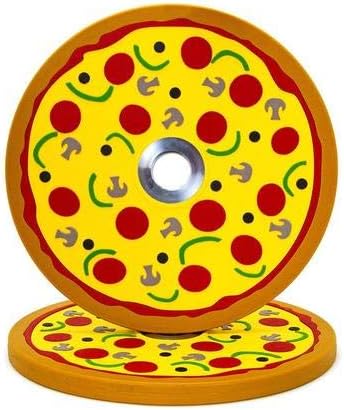 Fringe Sport 10lb Pair Pizza Bumper Plates (Pairs) / Weightlifting Plates/Gift Idea for Athletes and Lifters