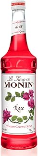 Monin - Rose Syrup, Elegant and Subtle, Great for Cocktails, Mocktails, and Soda, Gluten-Free, Non-GMO (750 ml)