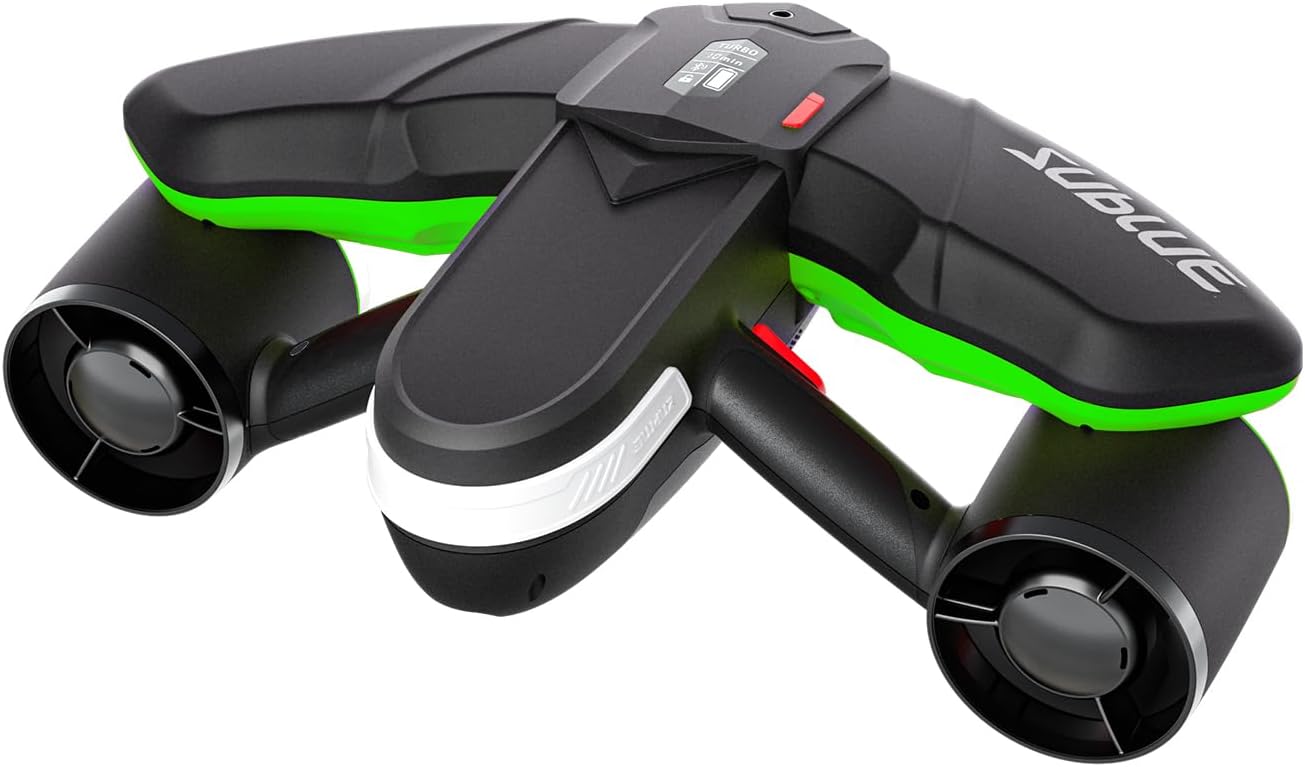 Navbow Underwater Scooter Dual Motors with Action Camera Mount Low Battery Alarm 3 Gear Speed 2m/s 60 Minutes 40M Swimming Pool Diving Snorkeling Water Scooter for Adults