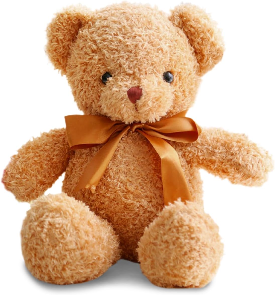QRKPVHD Teddy Bear Plush Soft Toy, Bear Plush Animal Toys 30cm Teddy Bear Stuffed Animals with Bow for Birthday Gift (Brown 1)
