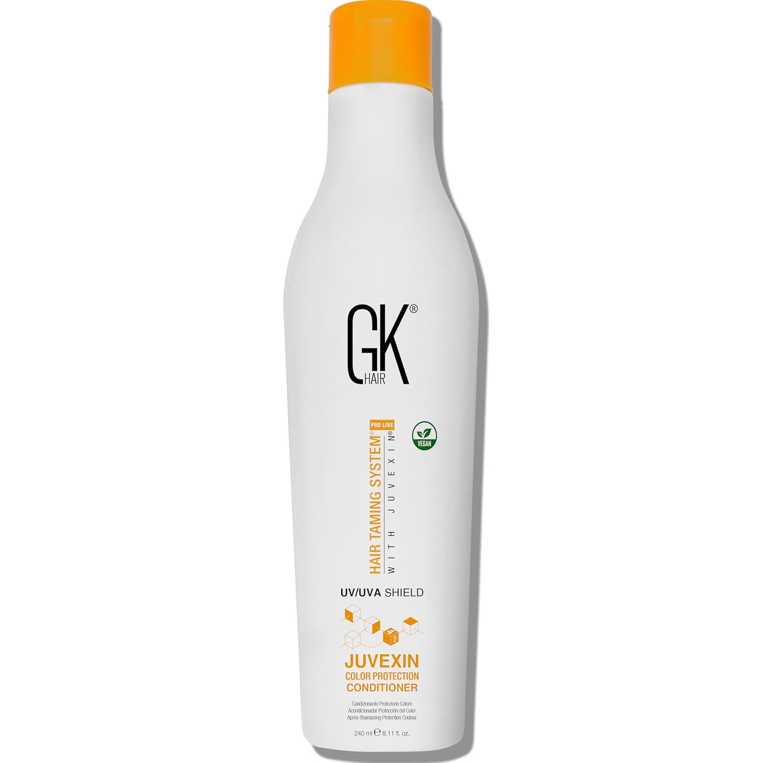 GK HAIR Global Keratin Colored Shield Conditioner (8.11 Fl Oz/240ml) - Deep Cleansing Heat Thermal Protection for Color Treated Dry Damaged Curly Frizzy Hair - Paraben Sulfate Free Unisex