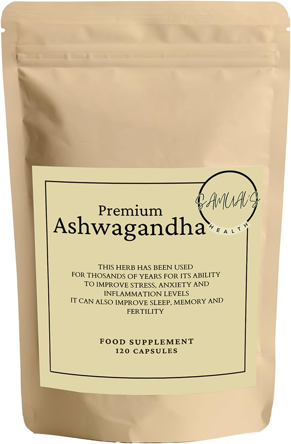 Ashwagandha Root Extract Capsules – High Strength Cortisol Reducing Supplement for Thyroid Support – Organic Ashwagandha Tablets Alternative – 120 Vegan Capsules