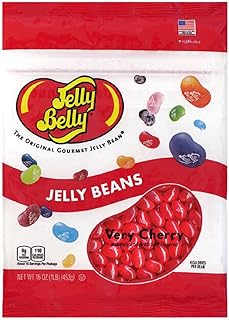Jelly Belly Very Cherry Jelly Beans - 1 Pound (16 Ounces) Resealable Bag - Genuine, Official, Straight from the Source