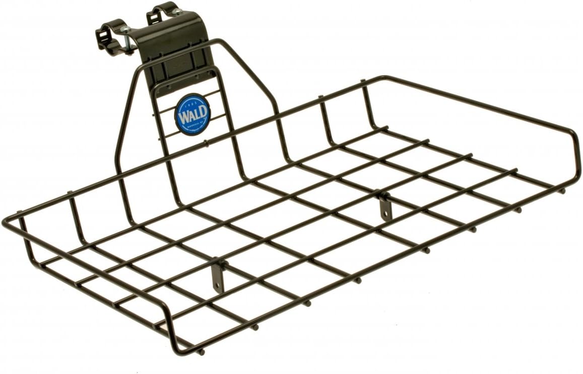 Wald 257 Multi-Fit Front Pizza Box Bicycle Basket, Black