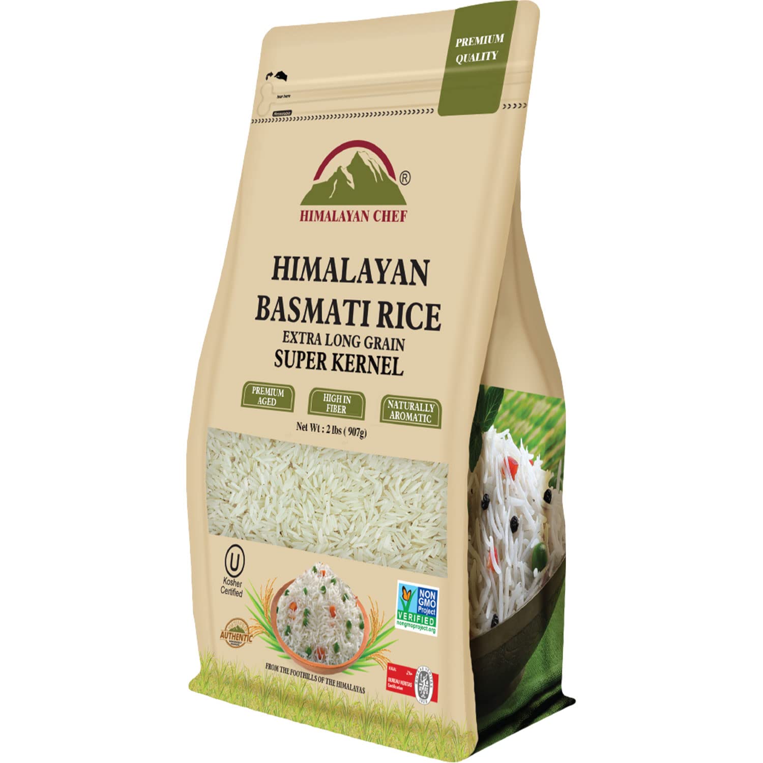 Himalayan Chef Premium White Basmati Rice - 2 Pound