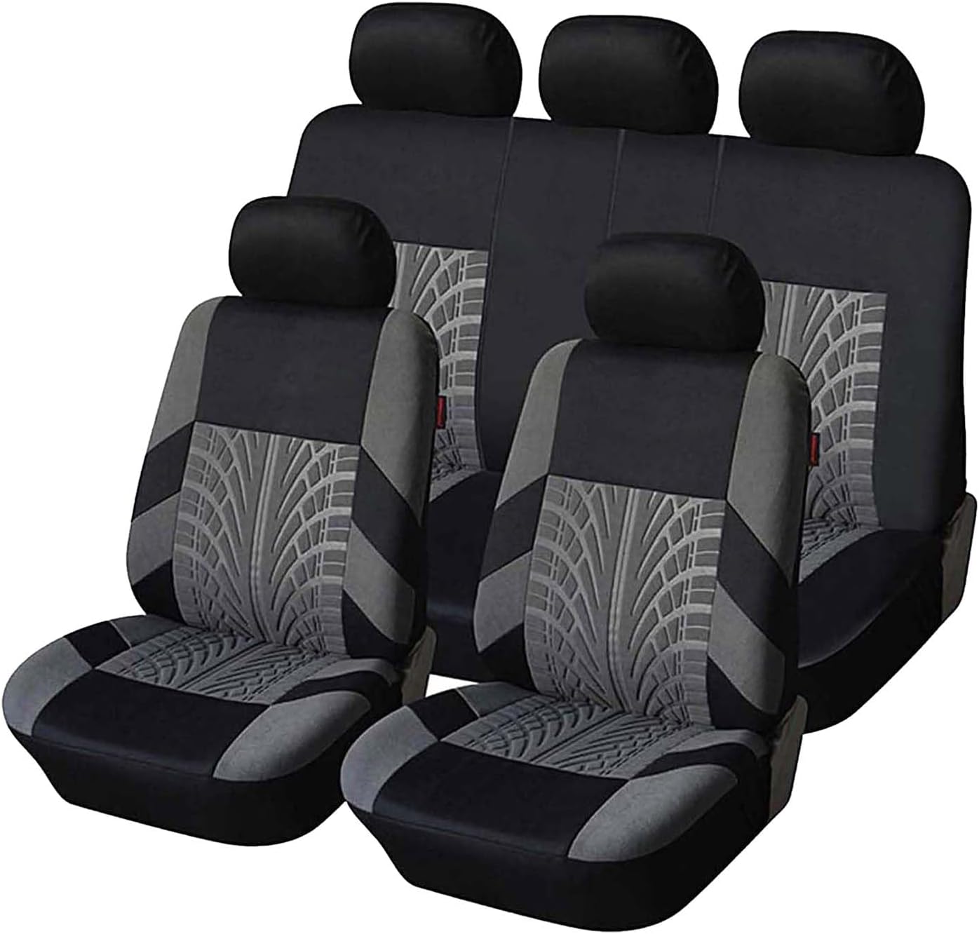 Car Seat Covers Full Set For Toyota Yaris 2000 2001 2002 2003 2004 2005-2023,Seat Protectors Front Rear Seat Cover Breathable Wear Resistant Non-Slip Interior Accessorie,C/Gray